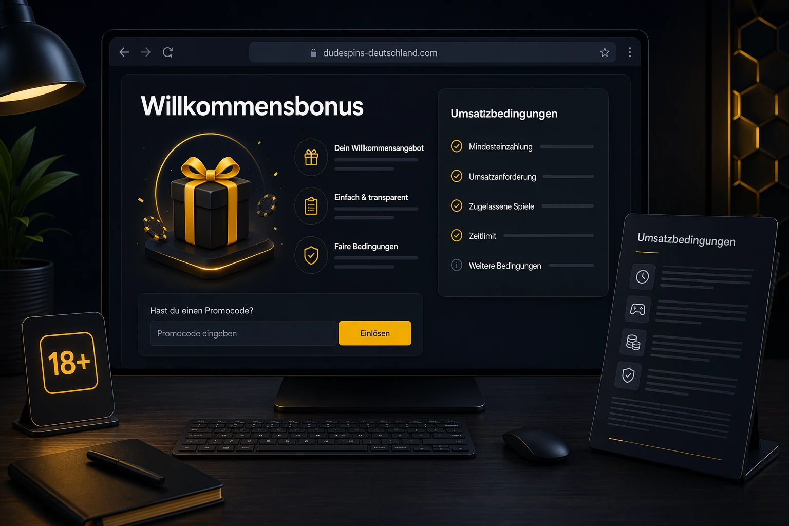 Willkommensangebote bei Dudespin: Struktur statt Versprechen